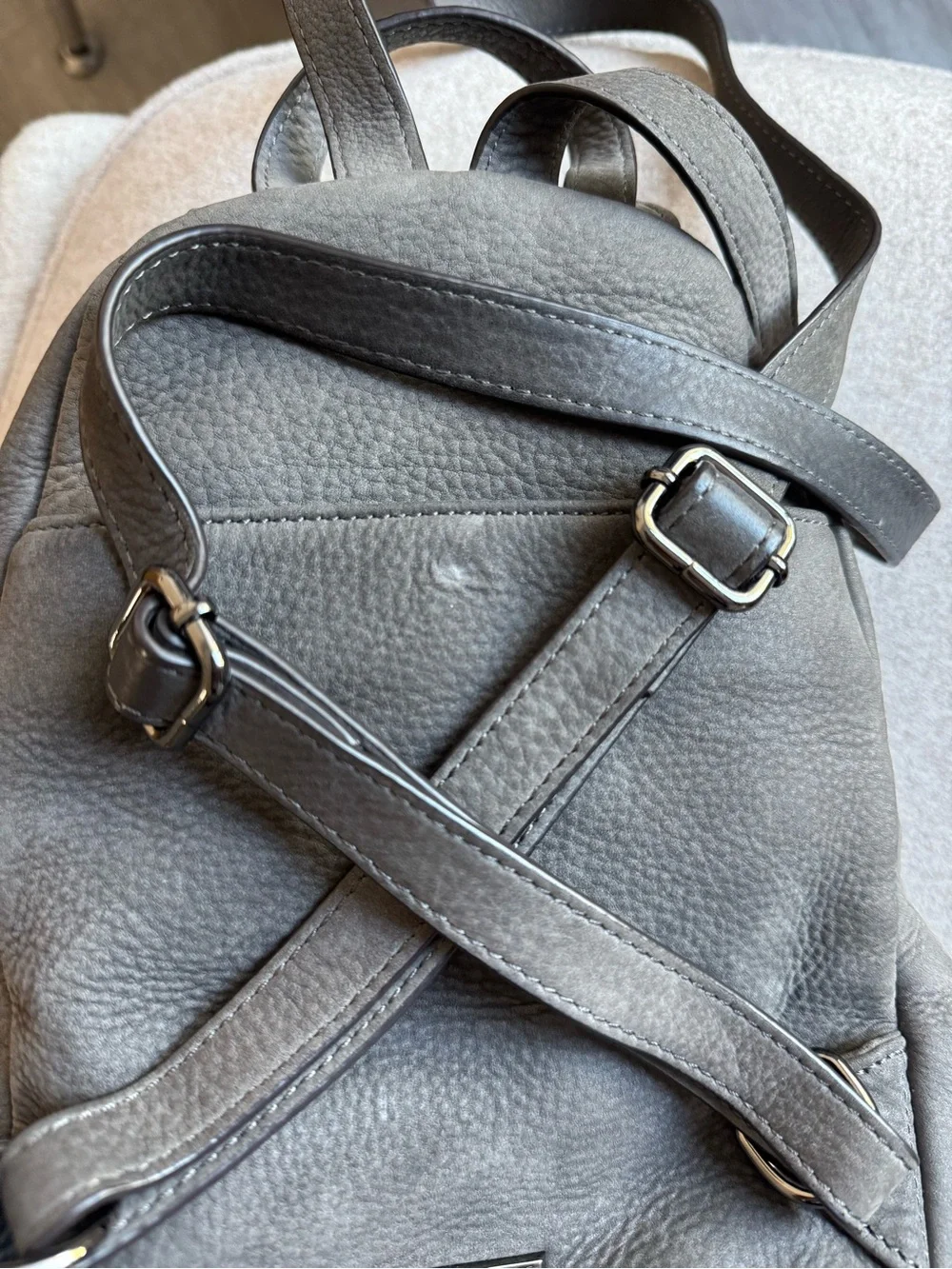 Rebecca Minkoff New Gray Julian Medium Leather Sling Backpack